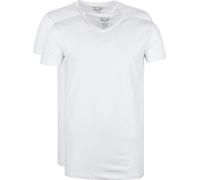 PME Legend Basic T-Shirt 2er Pack V-Ausschnitt Weiß - Größe XXL Weiß XXL