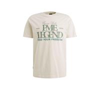PME Legend Regular Fit T-Shirt Rundhals weiss, Bedruckt