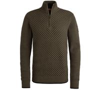 Troyer PME LEGEND, Herren, Gr. XL, beluga, Strick, Obermaterial: 68% Baumwolle, 32% Polyamid, normal normal, ohne Ausschnitt, Pullover Troyer, im Mustermix (76317366-XL)