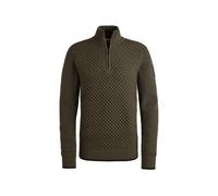 PME Legend Half Zip Structure Sweater Beluga Grün - Größe 3XL Dunkelgrün 3XL