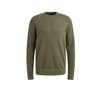 PME Legend Regular Fit Pullover Oil Green, Strukturiert