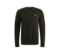 Strickpullover PME LEGEND, Damen, Gr. M, schwarz, Strick, Obermaterial: 100% Baumwolle, unifarben, regular fit hüftbedeckend, Rundhals, Flachstrickbündchen, Pullover Strickpullover, mit Strick-Muster