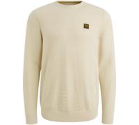 PME Legend Regular Fit Pullover Bone White, Einfarbig
