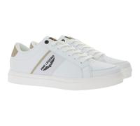 PME LEGEND Eclipse Herren Low-Top Sneaker mit seitliche Textil-Overlays Alltags-Sneaker Schnür-Schuhe PBO2302070-903 Weiß/Beige 41