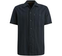 PME Legend - Gestreiftes Kurzarmhemd mit Reverskragen blau - Gr. - M