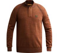 PME Legend Half Zip Pullover Rib Arabian Spice - Größe XXL Braun XXL