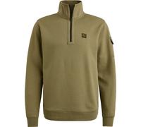PME Legend Half Zip Sweater Interlock Jersey Olive - Größe L Grün L