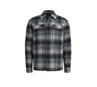 PME Legend Regular Fit Hemdjacke aus Woll-Mix mit Kentkragen in Marine, Größe S