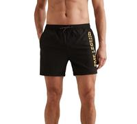 PME Legend Herren Badehose Badeshort AIRFRAME Swimshorts Big Logo Print, Größe:5XL, Farbe:PSH6500671-999 Black