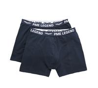 PME Legend Herren Boxershort BASIC COTTON ELASTAN 2er Pack Schwarz Blau