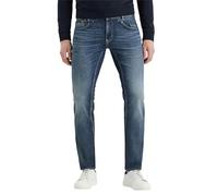 PME Legend Herren Jeans Commander 3.0 - Relaxed Fit - Blau - Deep Mid Blue, Größe:38W / 34L, Farbe:Deep Mid Blue DMB