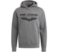 PME Legend Herren Kapuzenpullover Hoodie Hooded Soft Terry with Logo Regular Fit, Größe:L, Farbe:Grey Melee 960