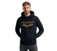 PME Legend Regular Fit Kapuzen Sweatshirt Salute, Einfarbig