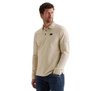 PME Legend Herren Poloshirt Long Sleeve Polo American Classic - Regular Fit, Größe:XL, Farbe:PPS2602899-7013 Bone White