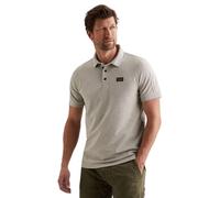 PME Legend Herren Poloshirt Short Sleeve Polo American Classic - Regular Fit, Größe:M, Farbe:PPSS2602899-921 Light Grey Melee