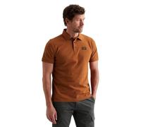 PME Legend Slim Fit Poloshirt mit Logo-Patch in Orange, Größe XL