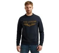 PME Legend Herren Rundhals Pullover CREWNECK LOGO CARRIER - Regular Fit