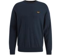 Strickpullover mit Label-Detail S men Marine