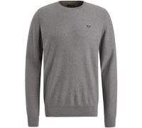 PME Legend Herren Rundhals Pullover R-Neck Cotton Knit - Regular Fit S - 3XL, Größe:3XL, Farbe:Mid Grey Melee 940