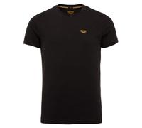 PME Legend Herren Rundhals T-Shirt Cold DYE Regular Fit Schwarz Weiss Grün Blau, Größe:4XL, Farbe:Black 999