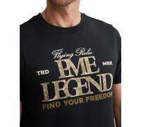 PME Legend Regular Fit T-Shirt Rundhals blau, Bedruckt