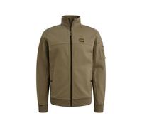 PME Legend Herren Strickjacke ZIP JACKET JACQUARD INTERLOCK SWEA Regular Fit aus Baumwolle, grün, Gr. M