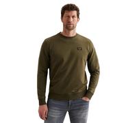 Sweatshirt PME LEGEND "Airstrip sweat", Herren, Gr. XL, ivy grün, Sweatware, Obermaterial: 95% Baumwolle, 5% Elasthan, unifarben, regular fit normal, Rundhals, Rippbündchen, Sweatshirts Sweatshirt, mi