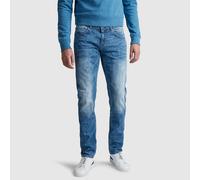 Regular-fit-Jeans PME LEGEND "Nightflight PTR120", Herren, Gr. 34, Länge 36, blau (mid blau), Denim/Jeans, Obermaterial: 93% Baumwolle, 6% Polyester, 1% Elasthan, regular fit lang, Jeans, in verschied