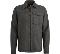 PME Legend - Herringbone Woolblend/Overshirt 1zip dark grey melee - Gr. - XXL