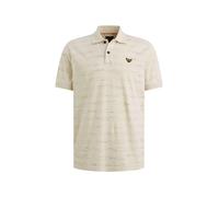 Poloshirt PME LEGEND, Herren, Gr. M, bone weiß, Piqué, Obermaterial: 99% Baumwolle, 1% Polyester, gestreift, regular fit normal, ohne Ausschnitt, Shirts, mit Logo Stickerei (58764918-M) bone weiß
