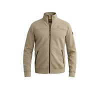 Sweatjacke PME LEGEND, Herren, Gr. M, beige (overland trek), Sweatware, Obermaterial: 80% Baumwolle, 15% Polyester, 5% Elasthan, gemustert, normal hüftbedeckend, ohne Ausschnitt, Sweatjacken Sweatjack