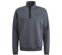 Sweater PME LEGEND, Damen, Gr. XXL, vintage indigo, Sweatware, Obermaterial: 95% Baumwolle, 5% Elasthan, unifarben, regular fit hüftbedeckend, Rundhals, Bündchen, Sweatshirts Sweater, mit Logo-Sticker