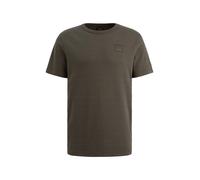 PME Legend T-Shirt Jacquard Stripe Beluga – Dunkelgrün – Größe L