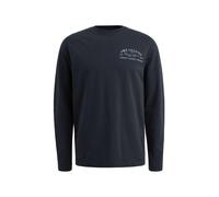 PME Legend Langarmshirt Cotton Elastan – gestickt, Rundhals, 95% Baumwolle/5% Elasthan – Gr. L
