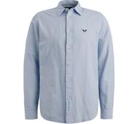 PME Legend Leinen Blend Hemd Hellblau - Größe M Hellblau M