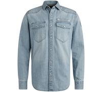 PME Legend - Long Sleeve Shirt Bleach Indigo denim bleach denim - Gr. - XXL