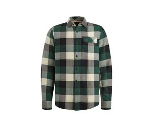PME Legend - Long Sleeve Shirt Ctn Flanel H. twill Check trekking green - Gr. - XL