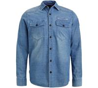 PME Legend - Long Sleeve Shirt Indigo Corduroy real indigo - Gr. - XXL