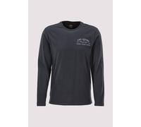Langarmshirt PME LEGEND, Herren, Gr. XXL, schwarz (salute), Jersey, Obermaterial: 95% Baumwolle, 5% Elasthan, bestickt, normal normal, Rundhals, Shirts Langarmshirt, mit gesticktem Markenlogo (3555072