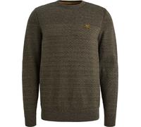 PME Legend Mouliné Structure Pullover Dusky Grün - Größe XL Dunkelgrün XL