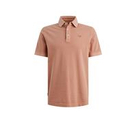 PME Legend Poloshirt Kurzarm Piqué garment dyed bestickt – Herren Rosa XL – 100% Baumwolle