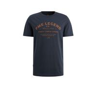 PME Legend Regular Fit T-Shirt Rundhals blau, Bedruckt