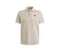Poloshirt PME LEGEND, Herren, Gr. XL, beige (bone weiß), Jersey, Obermaterial: 100% Baumwolle, gemustert, normal, ohne Ausschnitt, Shirts, Kleine Seitenschlitze am Saum (44347957-XL) bone weiß