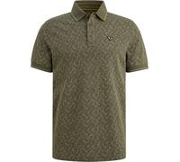 PME Legend Poloshirt Piqué Druck Grün - Größe M Dunkelgrün M