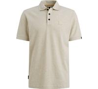 Poloshirt PME LEGEND "Short Sleeve Polo Popcorn Jersey", Herren, Gr. 3XL, beige (bone weiß), Jersey, Obermaterial: 100% Baumwolle, unifarben, regular fit hüftbedeckend, Rundhals, Rippbündchen, Shirts,