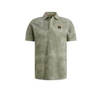 Poloshirt PME LEGEND "Short sleeve polo printed two tone pique", Herren, Gr. XXL, iceberg grün, Jersey, Obermaterial: 100% Baumwolle, bestickt, regular fit normal, ohne Ausschnitt, Shirts, mit Logo St
