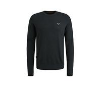 Rundhalspullover PME LEGEND, Herren, Gr. L, salute, Web, Obermaterial: 50% Baumwolle, 50% Modal, unifarben, regular fit normal, Rundhals, Rippbündchen, Pullover Rundhalspullover, mit Logo Stickerei (7