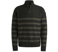 PME Legend - Pullover mit Reißverschluss am Hals schwarz - Gr. - XXL