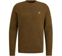 Rundhalspullover PME LEGEND "Crewneck collar cotton mouline" Gr. L, buckthorne braun Herren Pullover (68403331-L) buckthorne braun