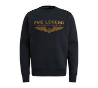 PME Legend Herren Rundhals Pullover Crewneck Soft Terry with Logo - Regular Fit